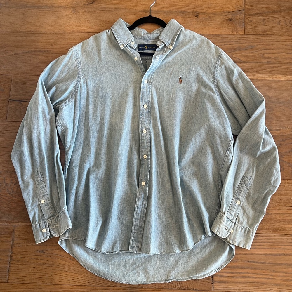 Ralph Lauren Men's Light Blue Casual Shirt